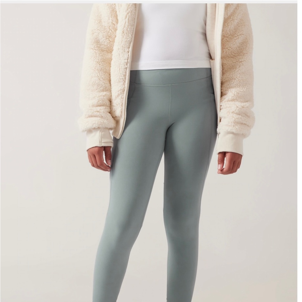 Athleta girl tights and tank size L/12